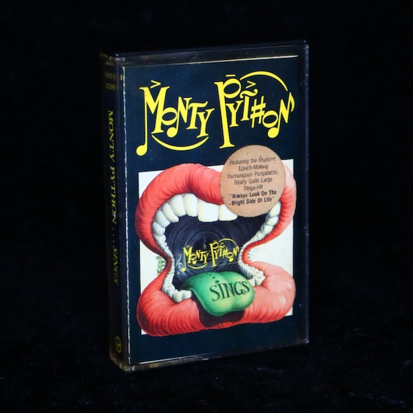 Vintage Music MC, collectible Music cassette, MONTY PYTHON Sings // Recorded Audio, Made in England, 1989