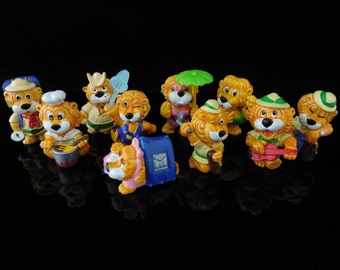 Verzamelbare KINDER Surprise-speelgoed, LIONS Leo Venturas, Lions Adventure, Lion Ranger, complete serie van 10 figuren