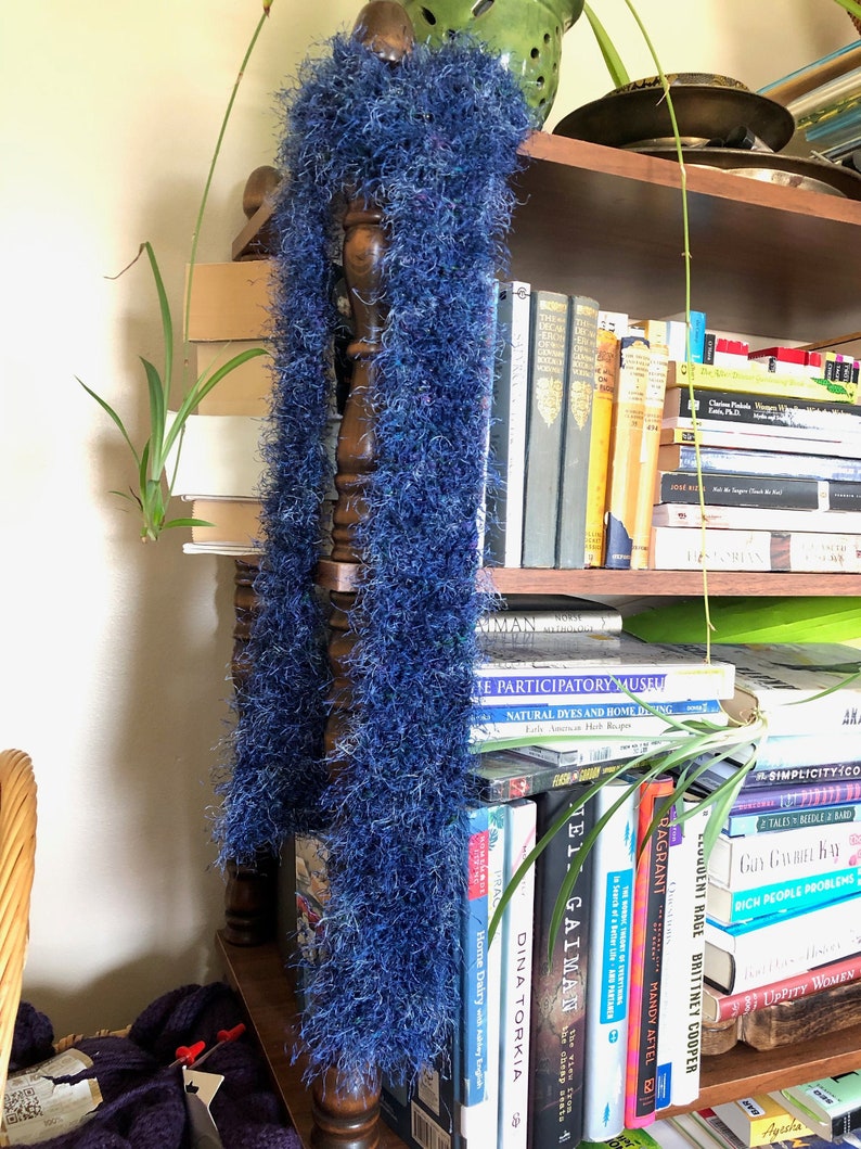 Blue Muppet Skinny Scarf Etsy