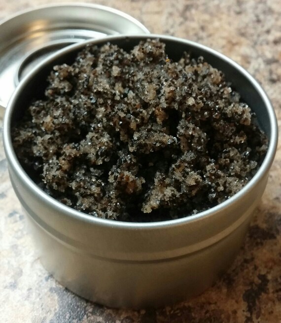 Items similar to Coffee grind sea salt scrub 4oz on Etsy