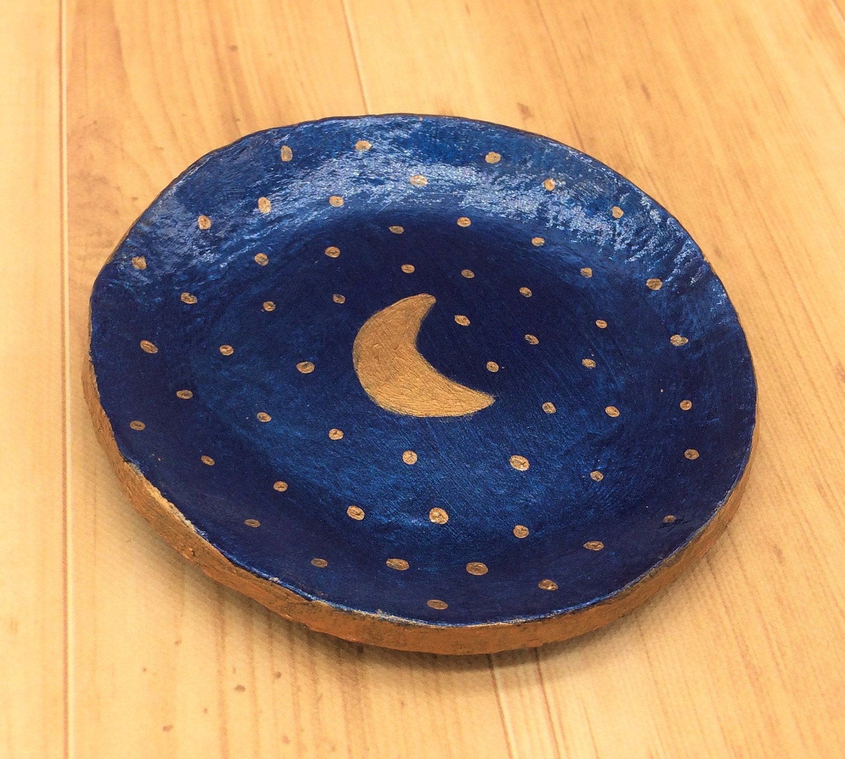 Celestial Trinket Dishes Clay Trinket Dish Moon Dish Sun Etsy