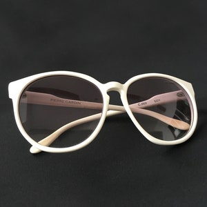 Lunettes de soleil Pierre Cardin, design surdimensionné vintage des années 80.