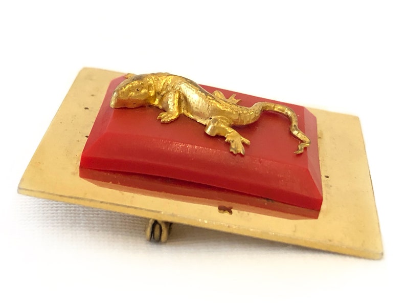 Broche Vintage Salamandre Art Déco Jean Painlevé - Années 30, Occasion