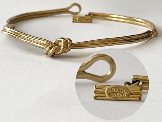 Agatha Paris, Minimalist Golden Chocker Necklace - image 10