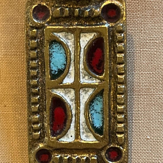 Collier Artisanal Bronze Et émaux Dominique Piéchaud