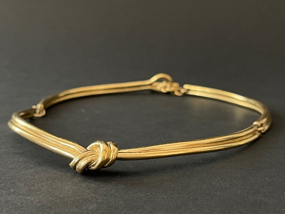 Agatha Paris, Minimalist Golden Chocker Necklace - image 1