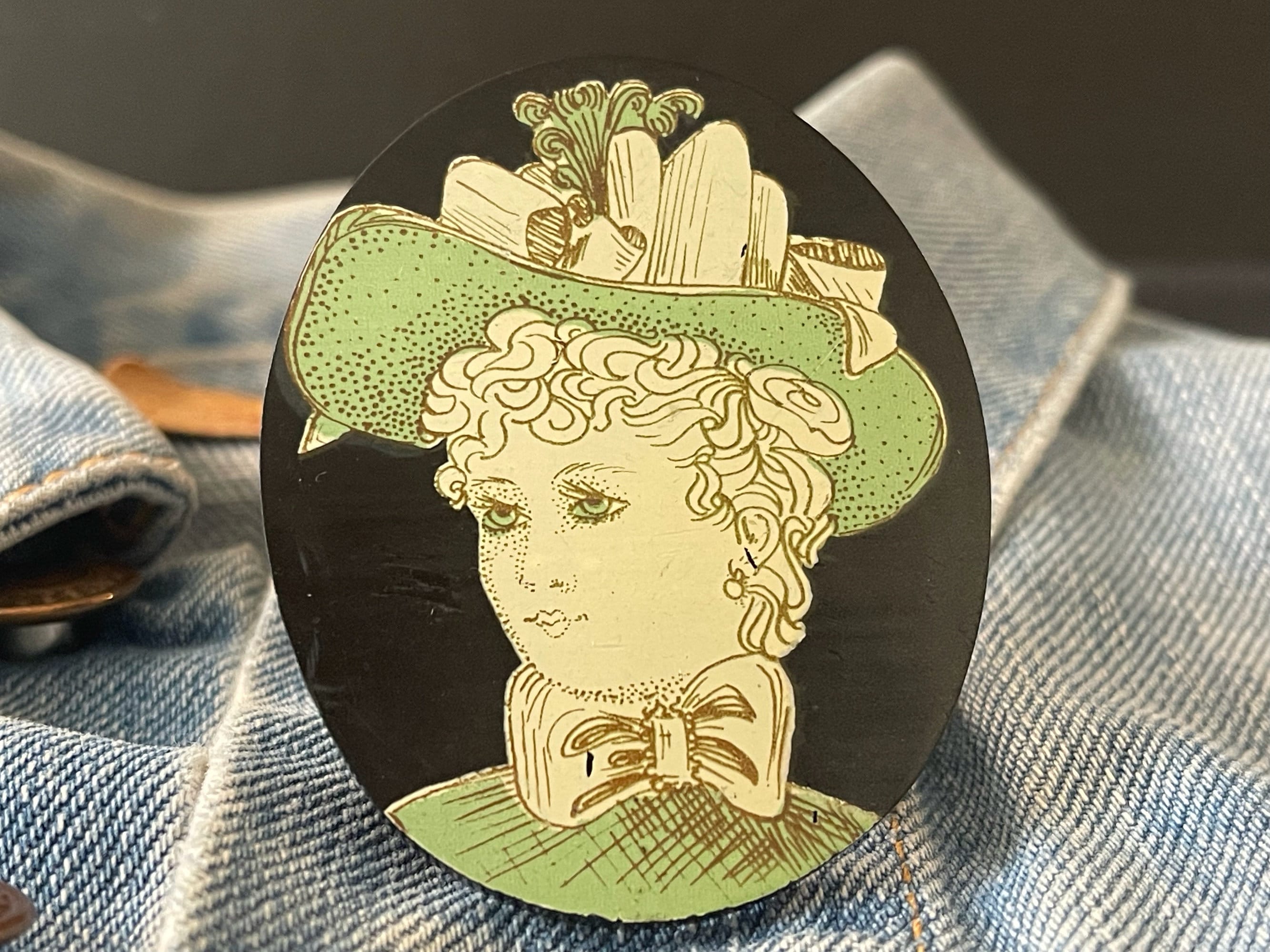 Broche Vintage LEA STEIN - Chouette Décorative, Bijou Ancien En Excellent état