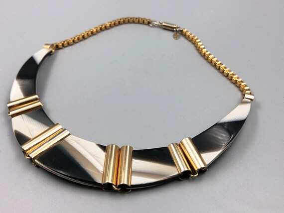 LANVIN Paris, Vintage Hippie Chic Necklace, Horn … - image 8