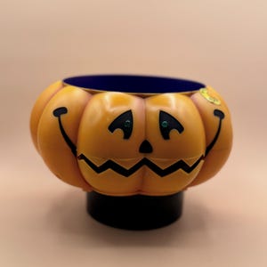 Vintage Gemmy Animated Talking Jack-O-Lantern Candy Bowl / Dish