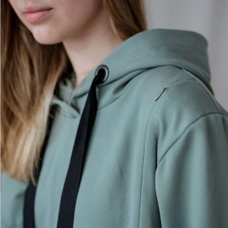 Breastfeeding Hoodie With Hidden Zippers and Oversize Hood Etsy