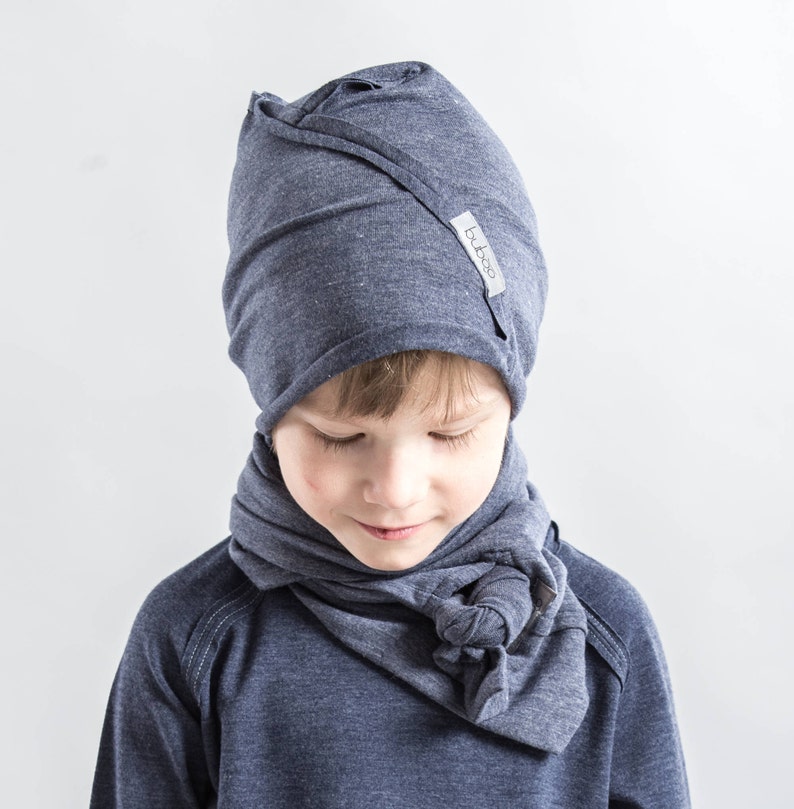 Blue toddler hat, Cotton slouchy boy beanie, Beanie men, Beanie hat, Adult beanie, Beanie women, Baby hat, Women hats, Thin beanie men's image 1