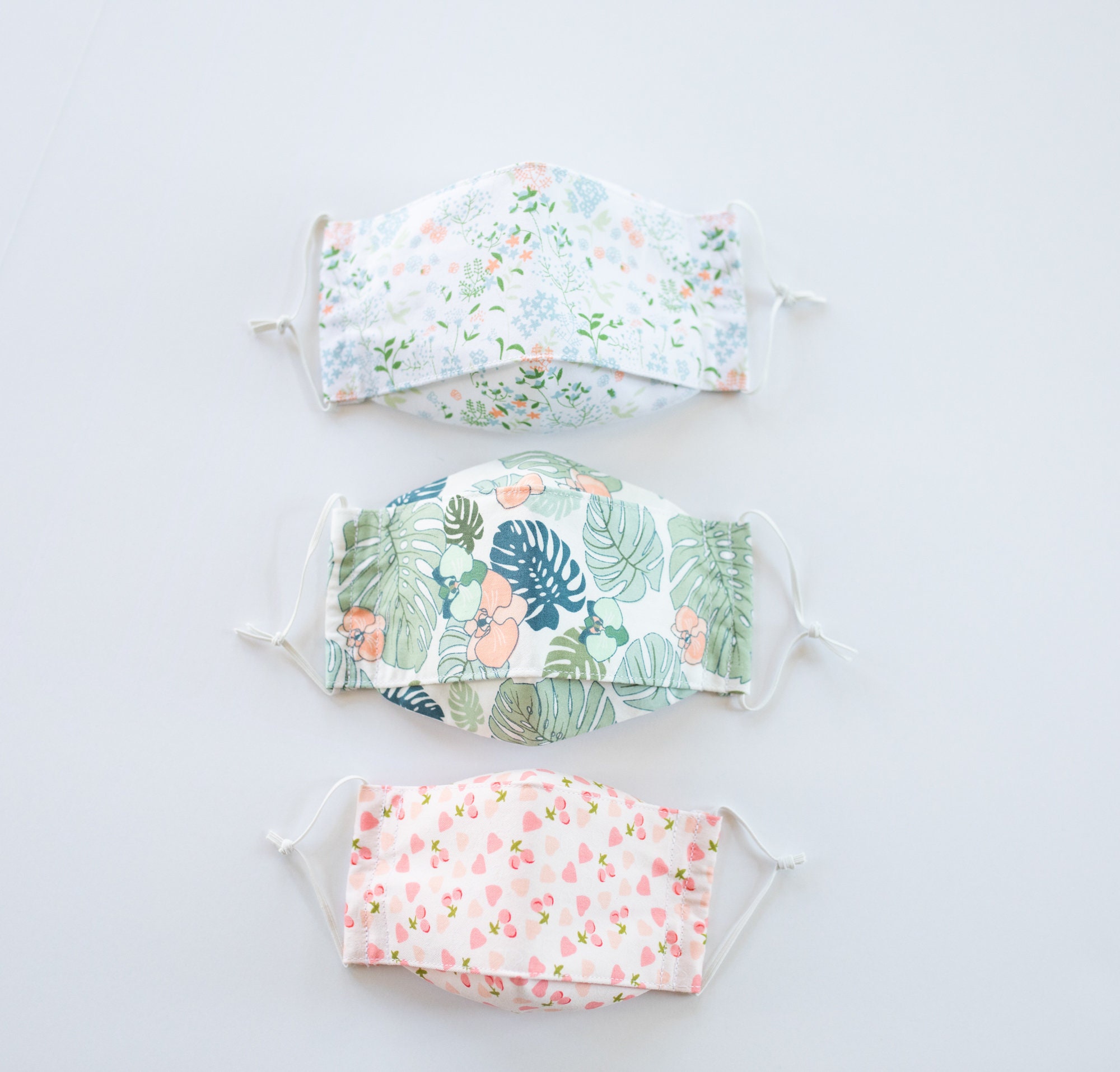 NEW! Fitted Face Mask 3D/Triple Layers with Non Woven Pellon Interfac…
