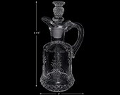 Heisey Plantation Crystal Oil Cruet Bottle