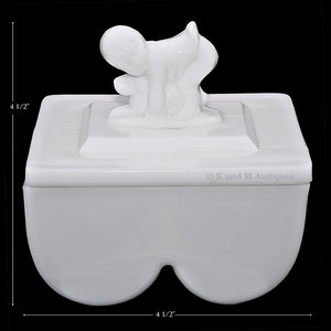 Dermay Puppy Love EXTREMELY UNUSUAL WMG Figural Powder Jar
