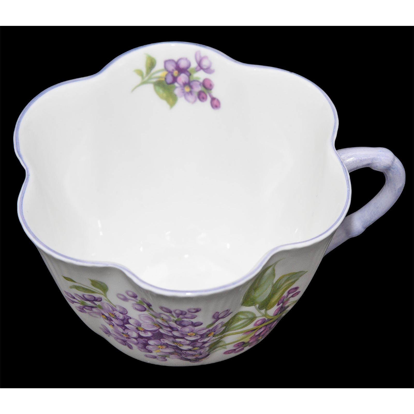 シェリー ライラック タイム デイティ トリオ - カップ＆ソーサーと8 1