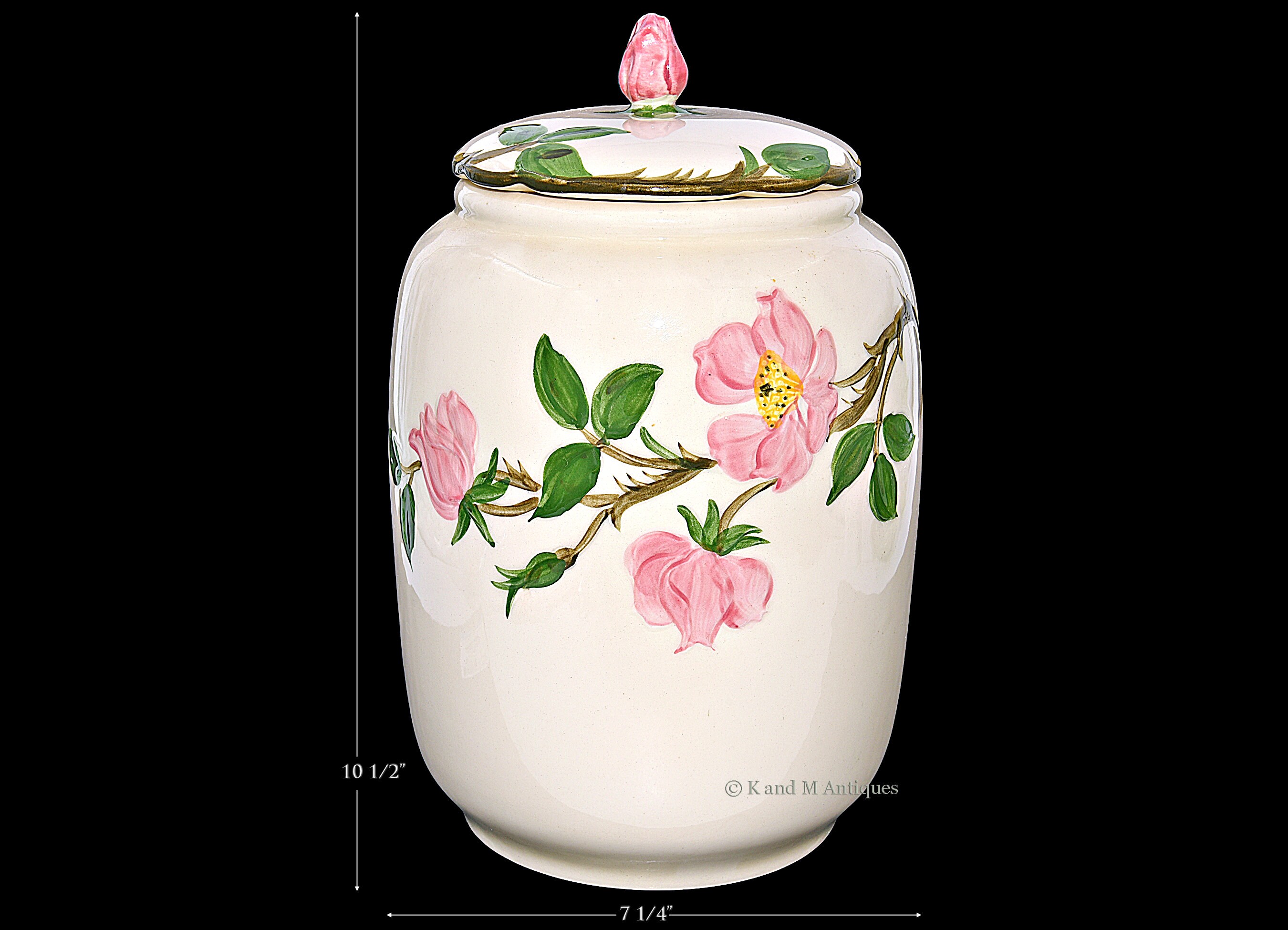 Franciscan desert rose cookie jar cheap
