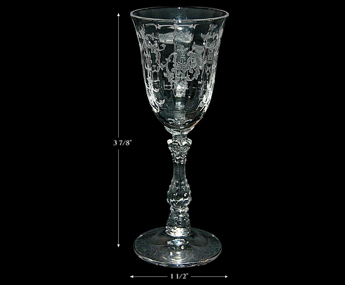 Fostoria Navarre 327crystal 6016 1 Oz. Cordial Goblet Etsy
