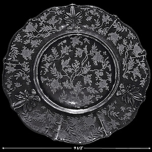 Fostoria  Chintz  #2496 - 9 1/2&quot; Dinner Plate
