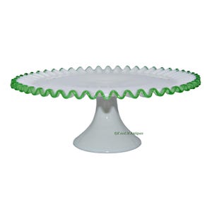 Fenton Emerald Crest Milk Glass, 10