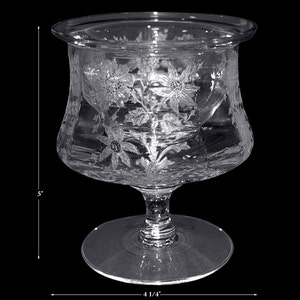 Cambridge Wildflower #968 Footed Icer with Insert