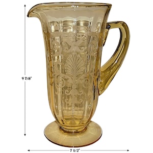 Fostoria Topaz Versailles #5000-7 Footed Pitcher / Jug