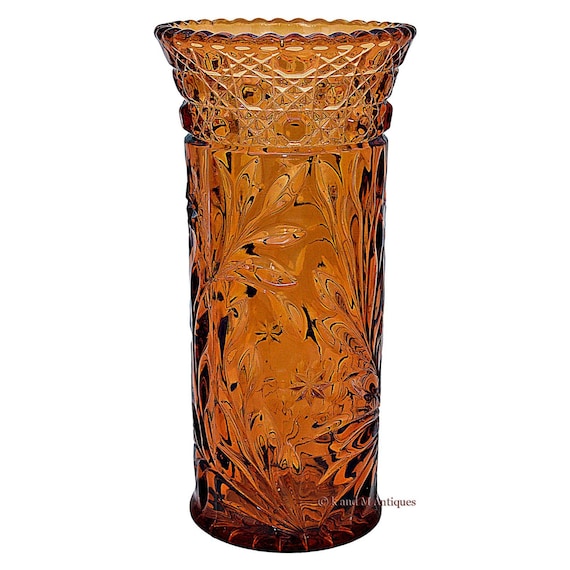 Mckee Amber No. 410 Beacon Innovation Vintage 1920s 10 1/4