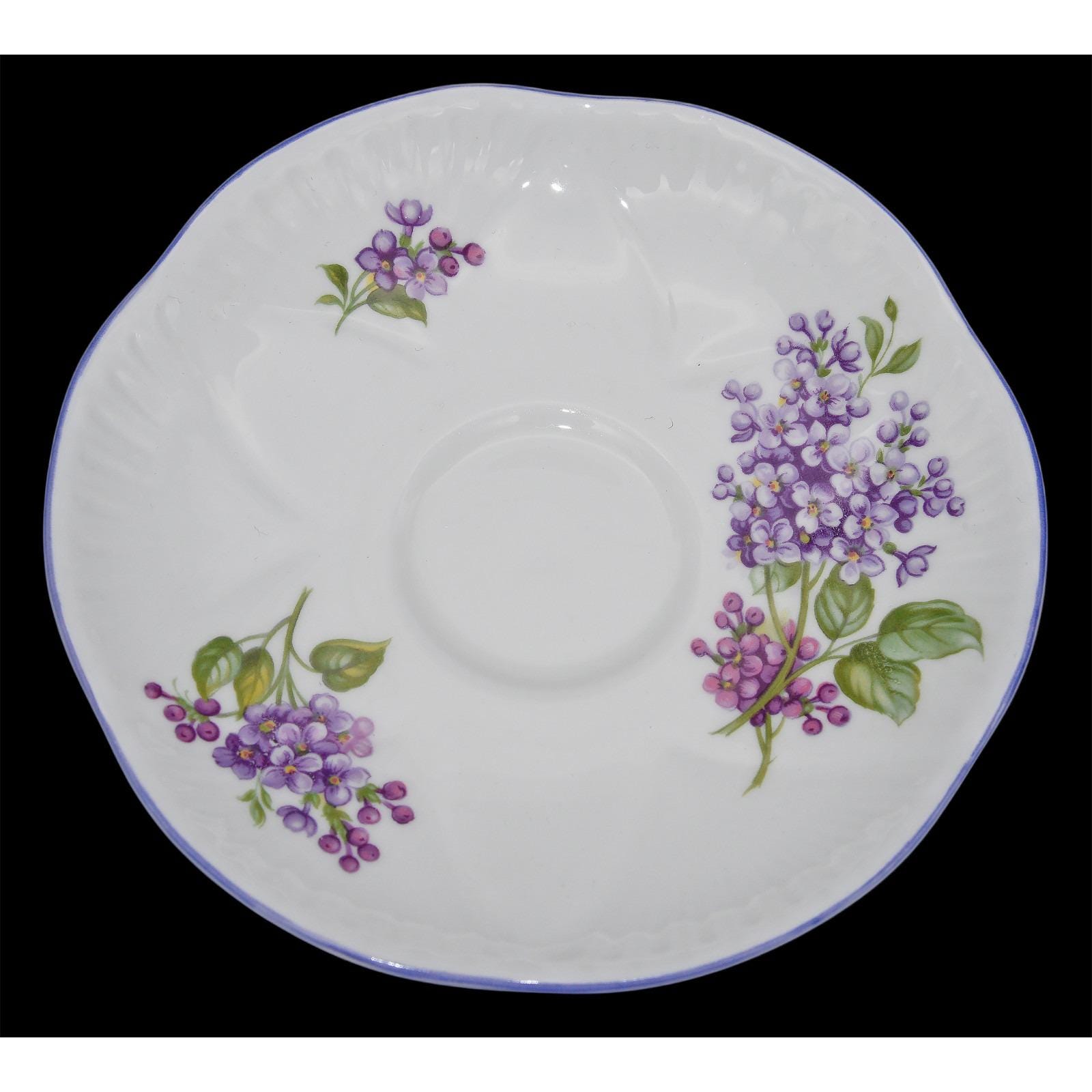 シェリー ライラック タイム デイティ トリオ - カップ＆ソーサーと8 1