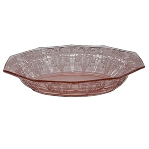 Cambridge Cleo Peach Blo / Pink 1087 Oval Open Vegetable Dish