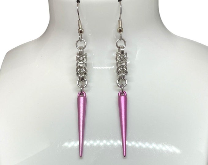 Byzantine Spike Earrings -Long
