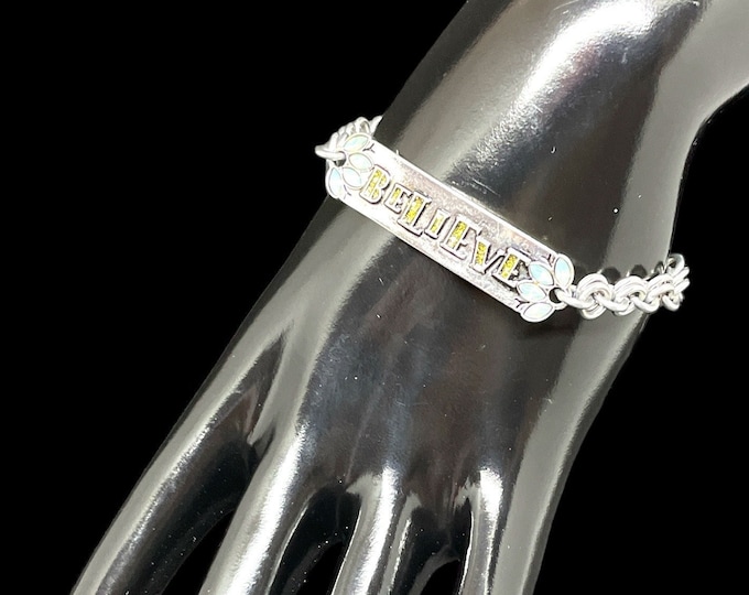 Believe Chainmaille Chain Bracelet, Keep Believing Bracelet, Don't Stop Believing Jewelry, Faith Bracelet