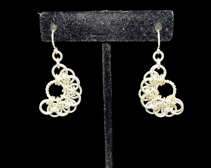Parallel Twist Chainmaille Earrings