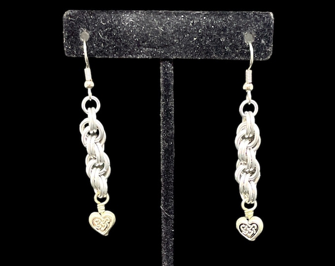 Double Spiral Chainmaille Earrings