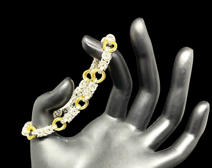 Byzantine Rose Chain Bracelet