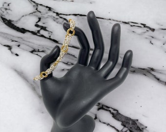 Byzantine Rose Chain Bracelet