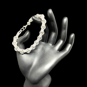 Dreaming in Maille Black Diamond Swarovski Crystal Chain Maille Bracelet