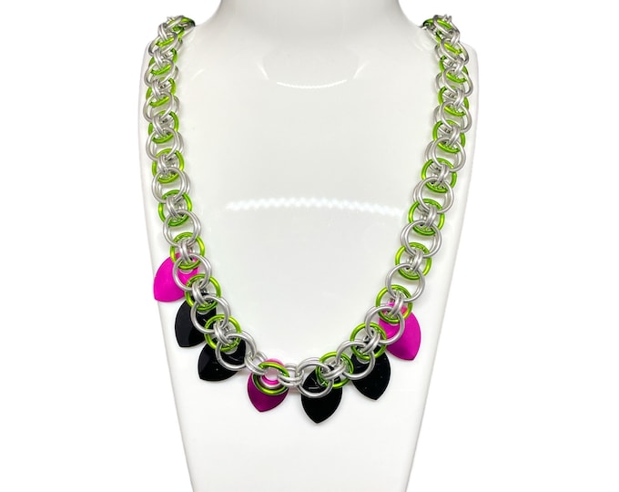 Helm Scale Chain Maille Necklace