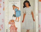 1980s Gunne Sax Girl 39 s Dress Simplicity Pattern 8703 Uncut Retro Jessica McClintock Sewing Pattern