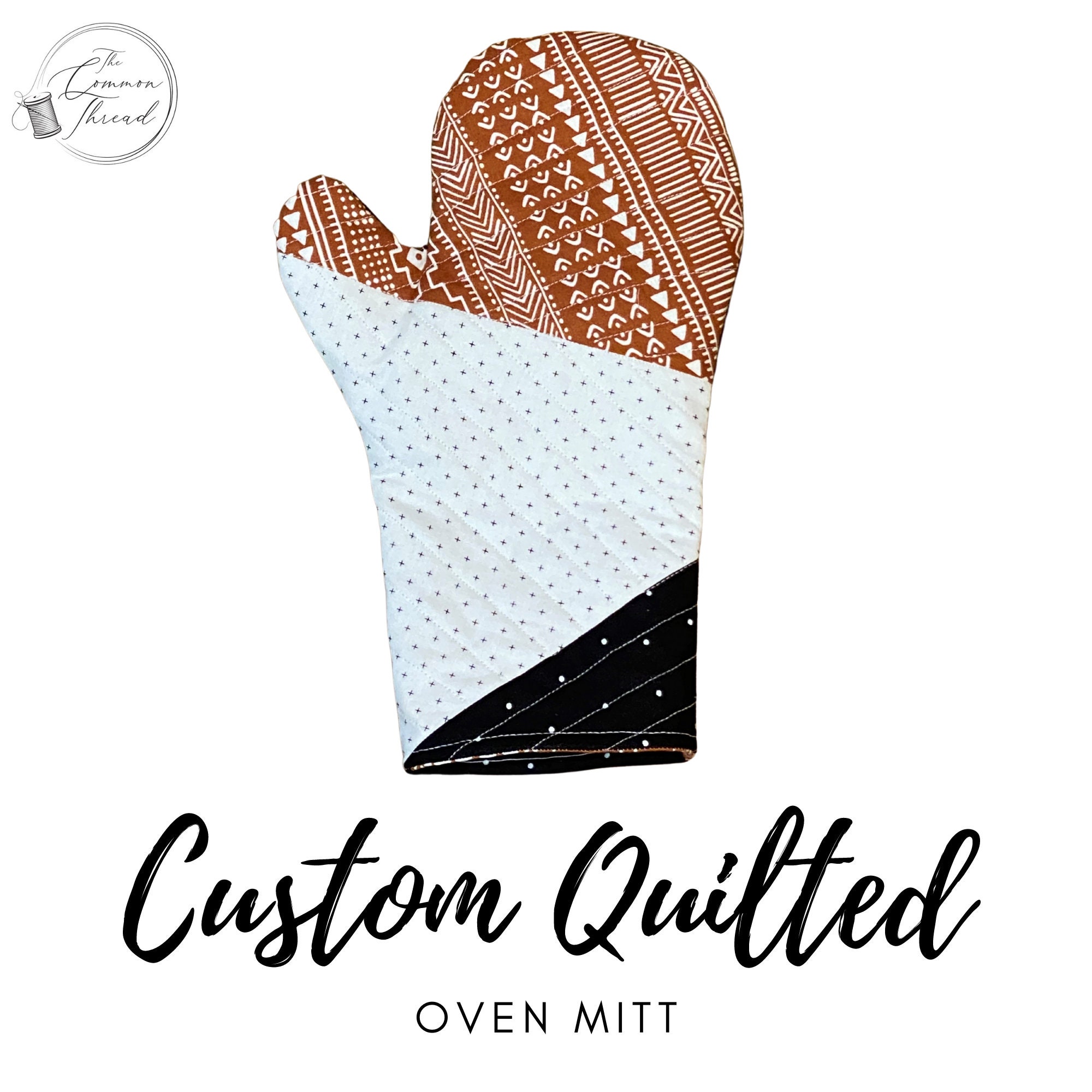 Custom Quilted Oven Mitt