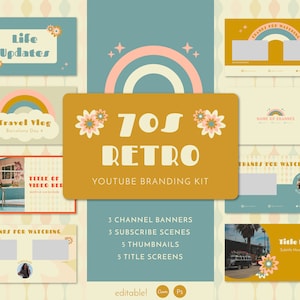 YouTube: 70s Retro Branding Kit