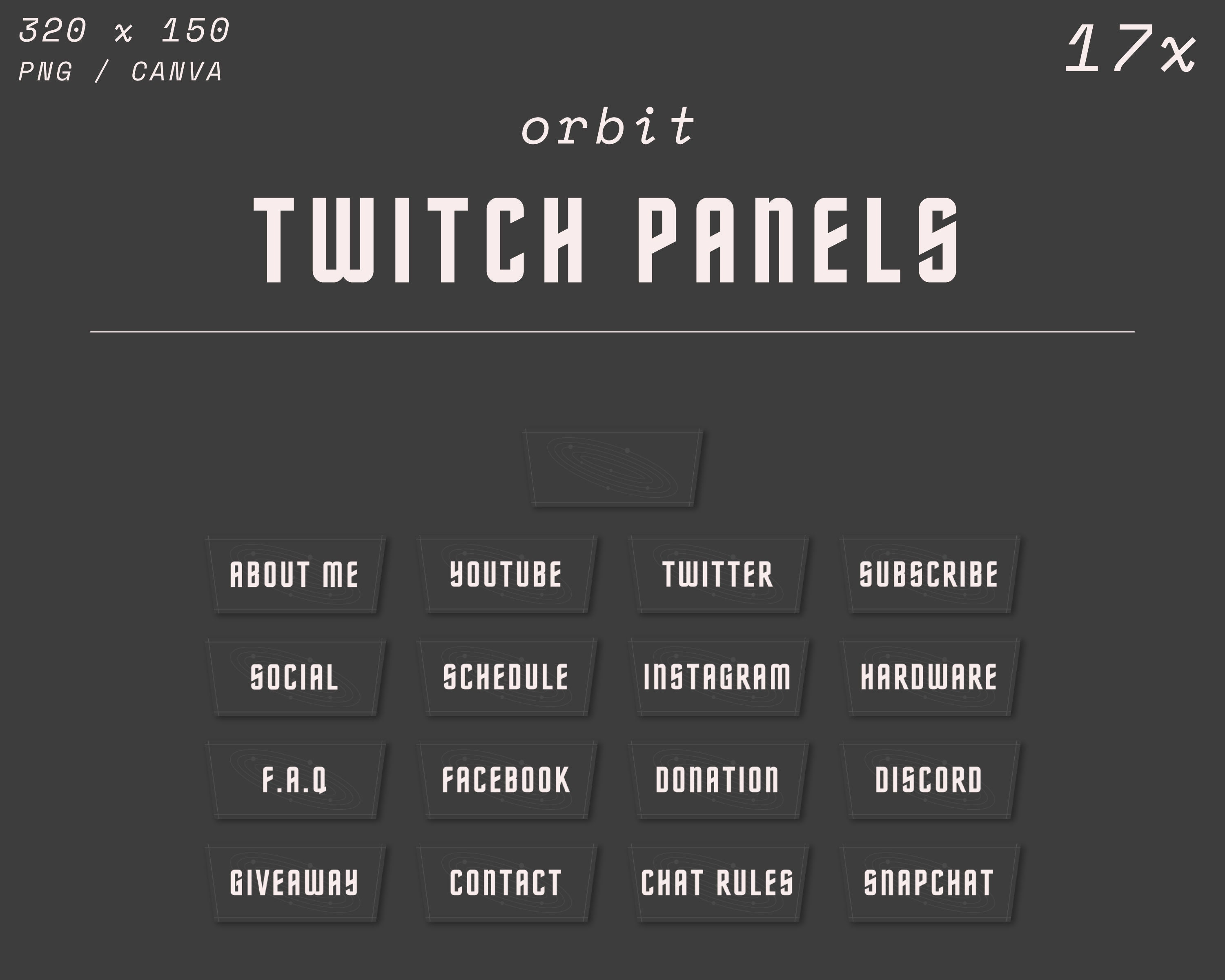 Twitch Panels Orbit - Etsy