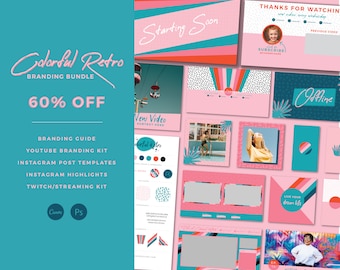 Paquete de marca: Retro colorido