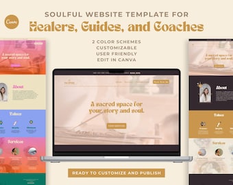 Il Rituale – Modello di sito web spirituale Canva