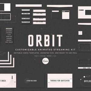 Orbit Customizable Animated Twitch Stream Overlay Package