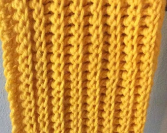 Chunky Crochet Cowl Neck Infinity Scarf