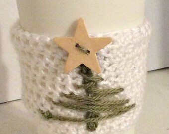 Holiday Character Crochet Coffee Sleeves