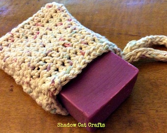 Harvest Zero Waste Organic Crochet Cotton Handmade Soap Bag Trio