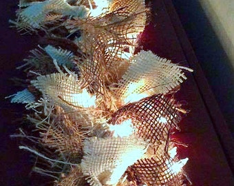 Harvest Holiday 10-foot Tri-Color Burlap Garland