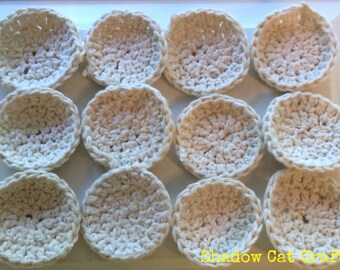 Organic Natural Cotton Zero Waste Face Scrubbie Cleansing Rounds (12-pack)