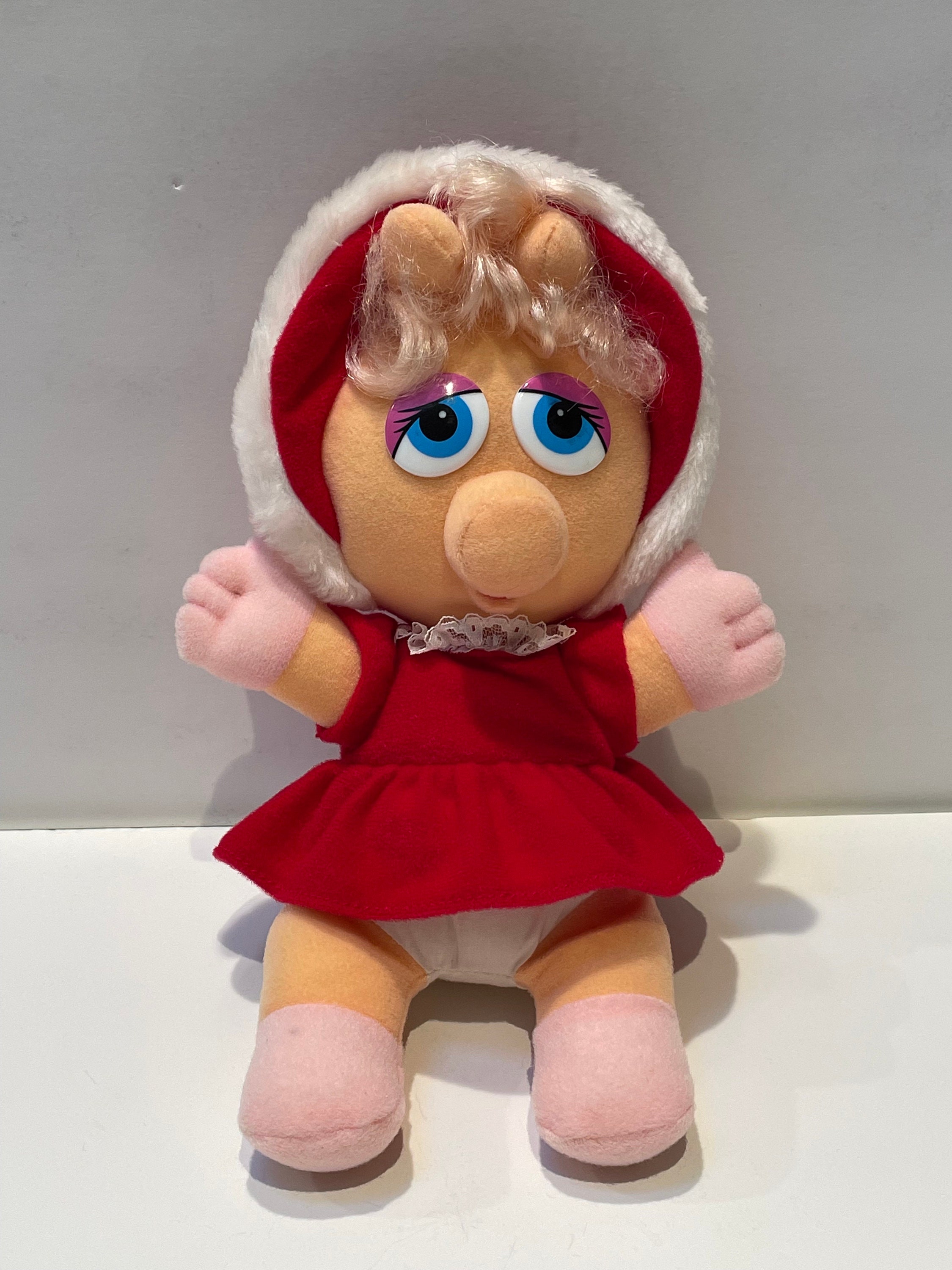 Vintage 1987 Miss Piggy Muppet Babies Stuffed Animal| the Muppets
