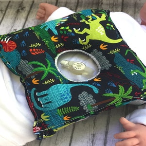 Dinosaur G Tube Tummy Time Pillow